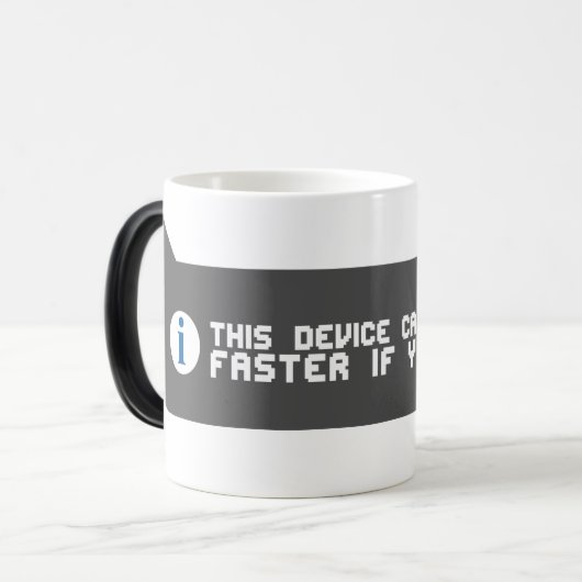 Dit apparaat magische mok (Voorkant links)