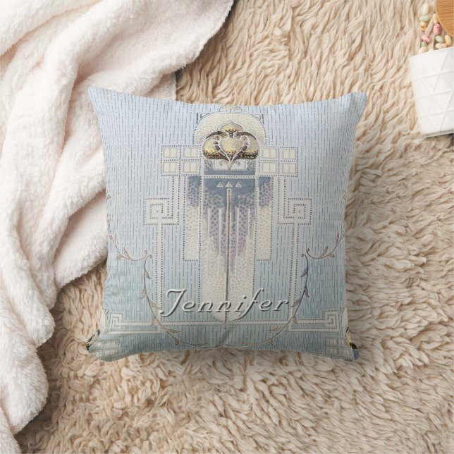 Dit Art Nouveau Home Decor Floral Design wijzigen Kussen (Deken)