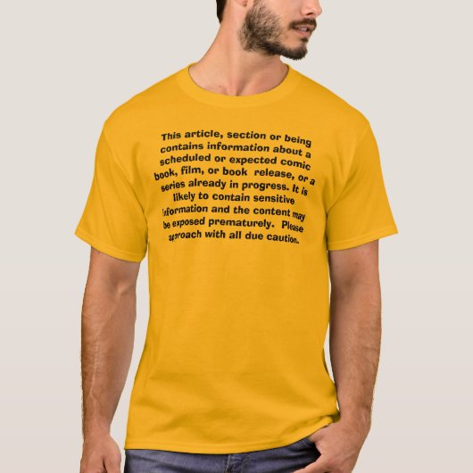 Dit artikel, deze sectie of het zijn bevat informa t-shirt (Voorkant)
