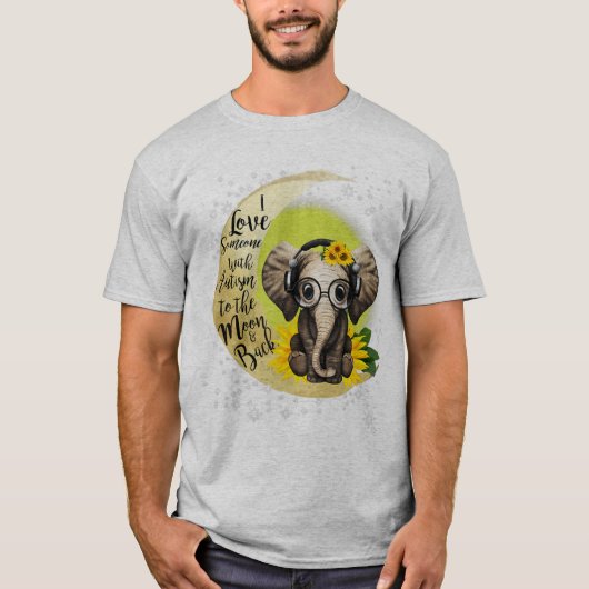 Dit autisme T-shirt is voor een moeder, vader, vro (Voorkant)
