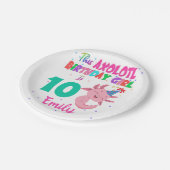 Dit Axolotl-meisje is amfibisch salamander Papieren Bordje (Gekanteld)