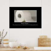Dit bedrijf moet veel toiletpapier gebruiken [XL] Poster (Keuken)