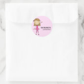 DIT BEHOORT TOE AAN Girly Ballerina Sticker (Tas)