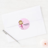 DIT BEHOORT TOE AAN Girly Ballerina Sticker (Envelop)