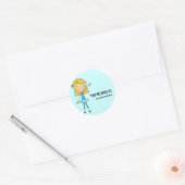 DIT BEHOORT TOE AAN Girly Ballerina Sticker (Envelop)