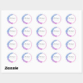 Dit behoort toe aan ronde sticker (Vel)