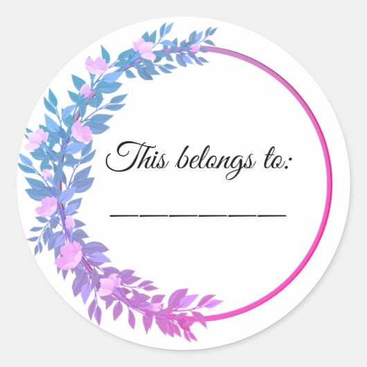 Dit behoort toe aan ronde sticker (Voorkant)