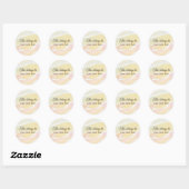 Dit behoort toe aan ronde sticker (Vel)