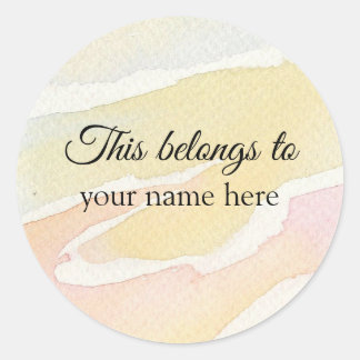 Dit behoort toe aan ronde sticker