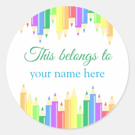 Dit behoort toe aan ronde sticker (Voorkant)