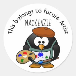 Dit behoort toe aan toekomstige Kunstenaar Ronde Sticker