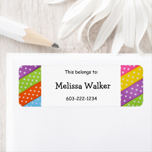 "Dit behoort toe" Custom Name Kind Sticker (Insitu)