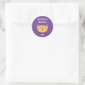 Dit behoort tot Back to School Kitty Face Ppl Ronde Sticker (Tas)