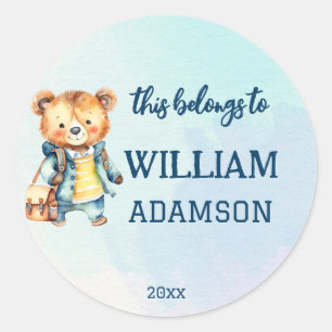 Dit behoort tot de eerste klas schattige teddy ronde sticker