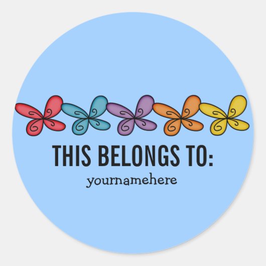 DIT BEHOORT TOT DE Kute Doodle Flower Stickers (Voorkant)