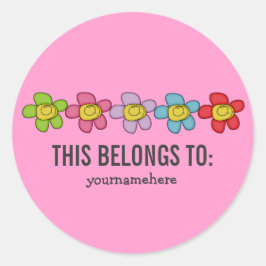 DIT BEHOORT TOT DE Kute Doodle Flower Stickers