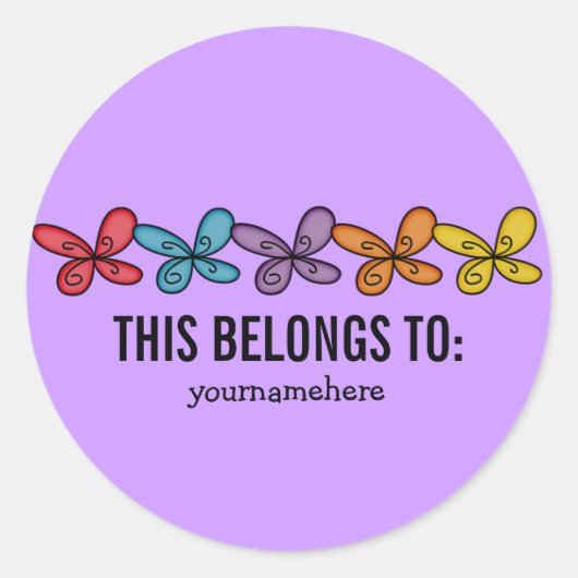 DIT BEHOORT TOT DE Kute Doodle Flower Stickers (Voorkant)