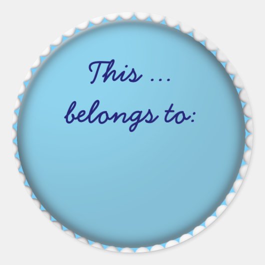 dit behoort tot ronde sticker (Voorkant)