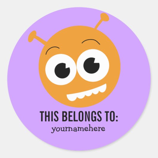 DIT BEHOORT TOT RONDE STICKER (Voorkant)