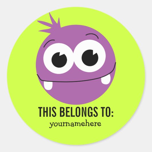 DIT BEHOORT TOT RONDE STICKER (Voorkant)