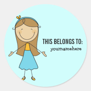 DIT BEHOORT TOT Sticker voor een meisje