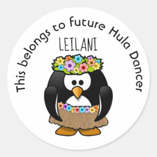Dit behoort tot toekomstige Hula-danser Ronde Sticker