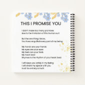 Dit beloof ik je, ik hou van poëzie notitieboek (Achterkant)