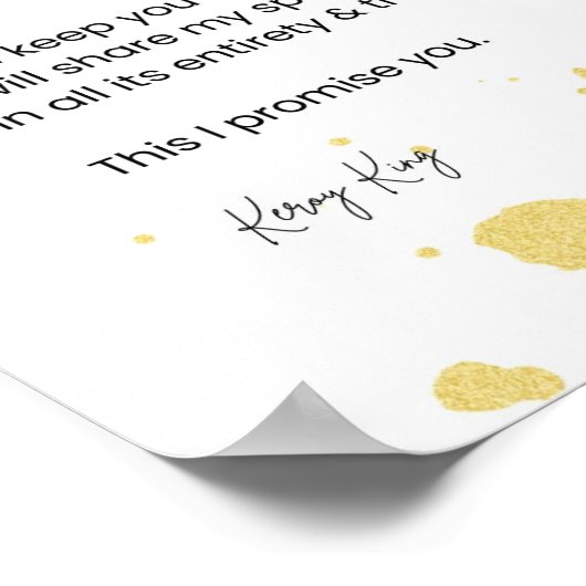 Dit beloof ik je, ik hou van poëzie poster (Hoek)