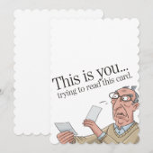 Dit Ben Jij Die Deze Kaart Leest Funny Vader (Voorkant / Achterkant)