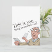 Dit Ben Jij Die Deze Kaart Leest Grappige Vader (Staand voorkant)
