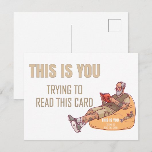 Dit ben jij die deze Vaderdag Kaart leest (Voorkant / Achterkant)