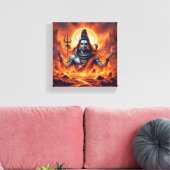 Dit betoverende schilderij van Shiva Canvas Afdruk (Insitu (Woonkamer))