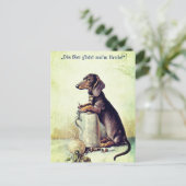 Dit bier is van mijn meester! briefkaart (Staand voorkant)