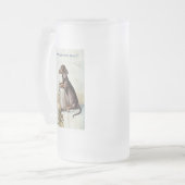 Dit bier is van mijn meester! matglas bierpul (Voorkant links)