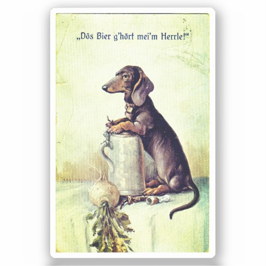 Dit bier is van mijn meester! sticker (Voorkant)