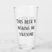 Dit bier maakt me geweldig pint glas (Achterkant)