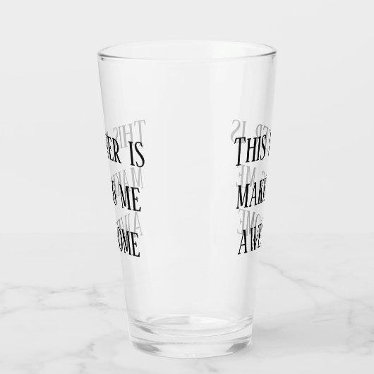 Dit bier maakt me geweldig pint glas (Links)