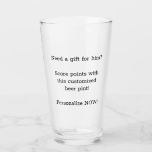 Dit bierglas personaliseren glas
