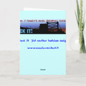 Dit blaast late verjaardagsKaart Kaart (Achterkant)