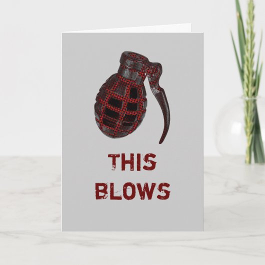 Dit blaast late verjaardagsKaart Kaart (Voorkant)