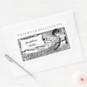 Dit boek behoort toe aan |  boeklabel Peacock Rechthoekige Sticker (Envelop)