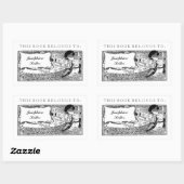 Dit boek behoort toe aan |  boeklabel Peacock Rechthoekige Sticker (Vel)