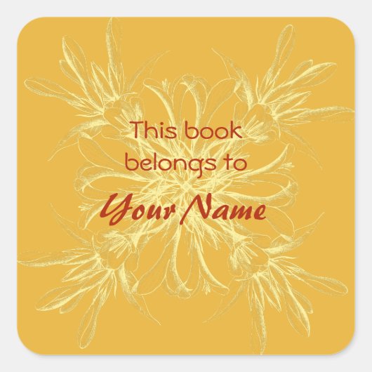 Dit boek behoort toe aan Flower Stickers (Voorkant)