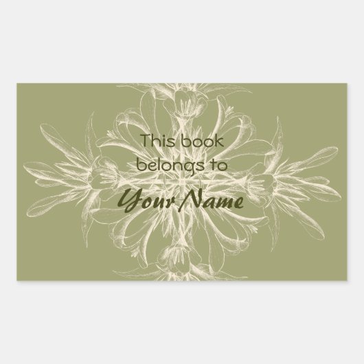 Dit boek behoort toe aan Flower Stickers (Voorkant)