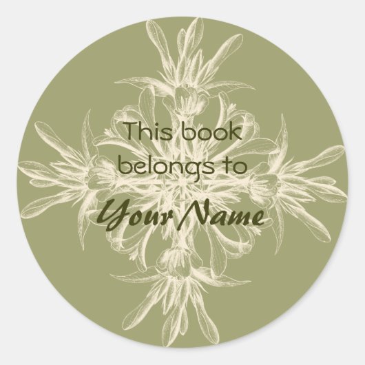 Dit boek behoort toe aan Flower Stickers (Voorkant)