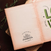 Dit boek behoort toe aan | Monogram Boekstempel Rubberstempel