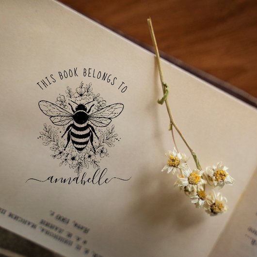 Dit boek behoort toe aan | Monogram Boekstempel Rubberstempel