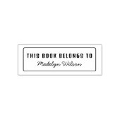 Dit boek behoort toe aan - Naam Bookplate Zelfinktende Stempel (Design)