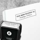 Dit boek behoort toe aan - Naam Bookplate Zelfinktende Stempel