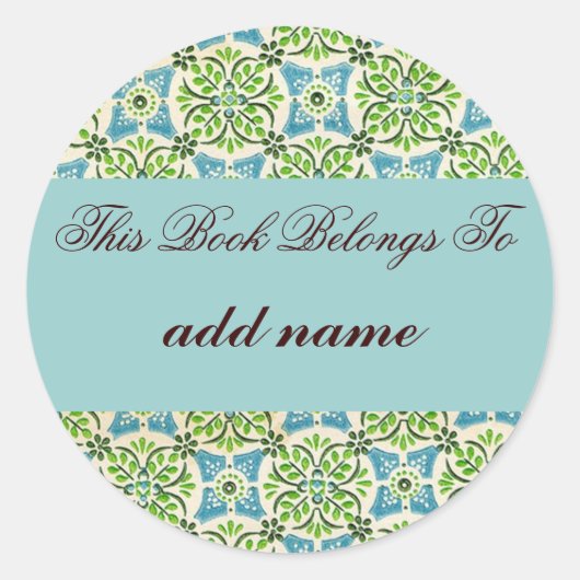 "Dit boek behoort toe aan" sticker (Voorkant)